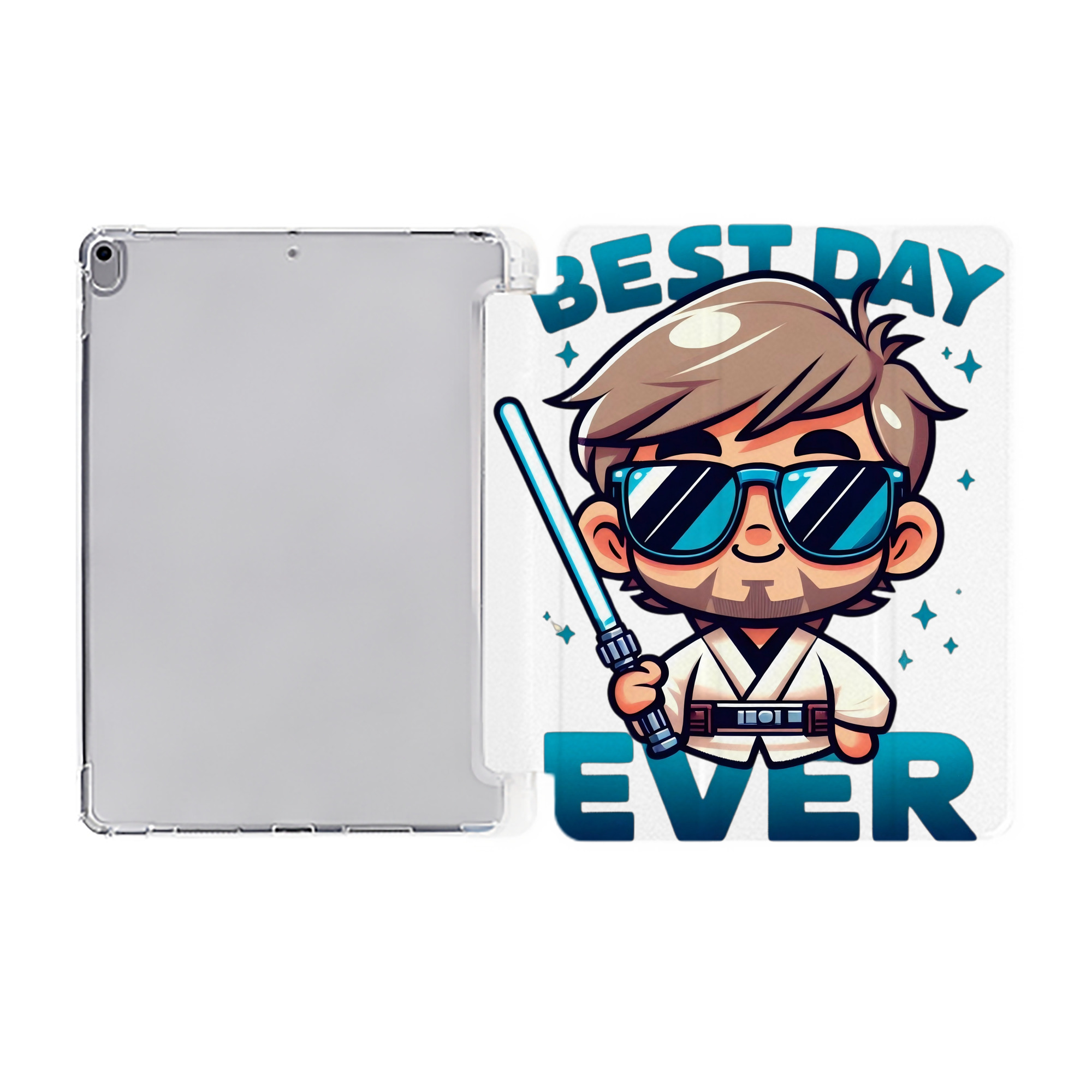 （画像用） スター・ウォーズ Star Wars IPad ケース ペン収納付き 三つ折りスタンド PUレザー×シリコン 対応機種9.5/10.5/10.9インチ